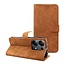 Case2go - Telefoonhoesje geschikt voor Xiaomi Redmi Note 14 5G - Wallet Book Case - Met Magnetische Sluiting - Bruin
