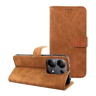 Case2go Case2go - Telefoonhoesje geschikt voor Xiaomi Redmi Note 14 Pro 5G/Pro Plus 5G - Wallet Book Case - Met Magnetische Sluiting - Bruin