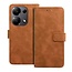 Case2go - Telefoonhoesje geschikt voor Xiaomi Redmi Note 14 Pro 5G/Pro Plus 5G - Wallet Book Case - Met Magnetische Sluiting - Bruin