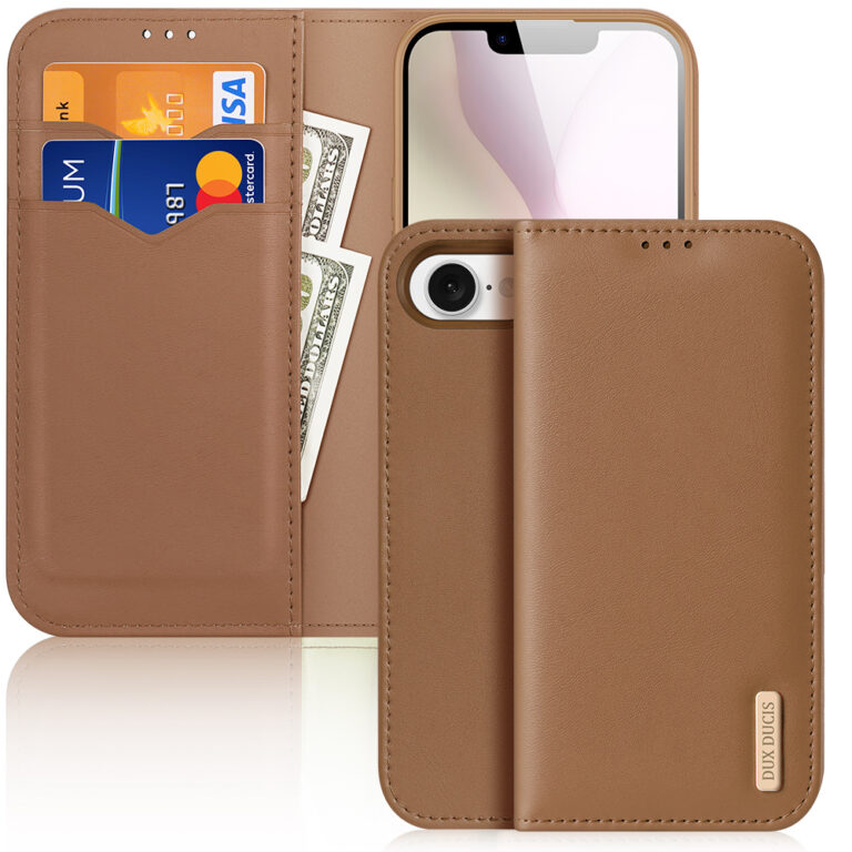 Dux Ducis - Telefoonhoesje geschikt voor Apple iPhone 16E - Hivo Series Case - Bruin afbeelding
