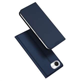Dux Ducis Dux Ducis - Telefoon Hoesje geschikt voor Apple iPhone 16E - Skin Pro - Book Case - Donkerblauw