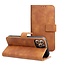 Case2go - Telefoonhoesje geschikt voor Apple iPhone 16E - Wallet Book Case - Met Magnetische Sluiting - Bruin
