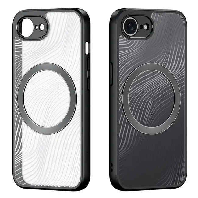 Dux Ducis - Telefoon hoesje geschikt voor de Apple iPhone 16E - Back Cover - Aimo Mag Series - Zwart