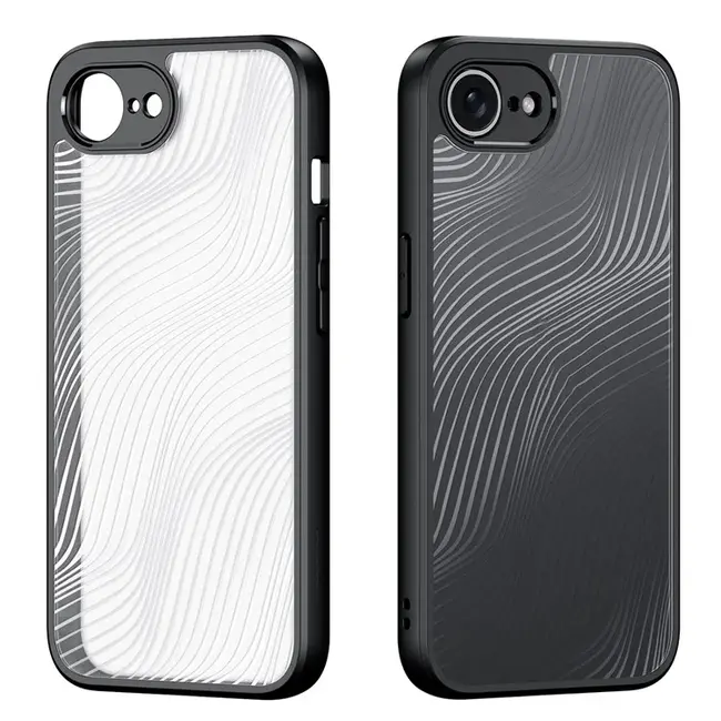 Dux Ducis - Telefoon hoesje geschikt voor de Apple iPhone 16E - Back Cover - Aimo Series - Zwart