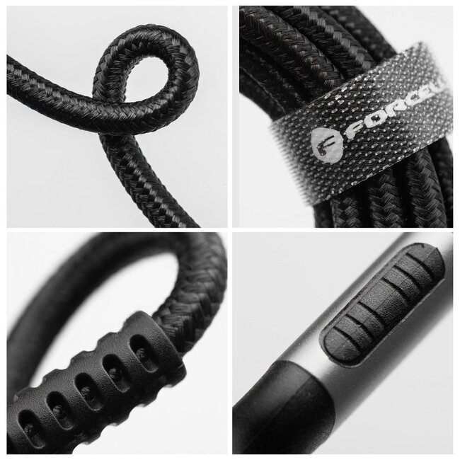 Forcell - USB-C naar USB-C - Universele kabel - Snellader geschikt voor USB-C apparaten - 2 Meter - 100W - Zwart