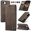 Caseme - Telefoonhoesje geschikt voor Apple iPhone 16E - Wallet Book Case - Met Magnetische Sluiting - Donker Bruin