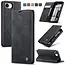 Caseme - Telefoonhoesje geschikt voor Apple iPhone 16E - Wallet Book Case - Met Magnetische Sluiting - Zwart