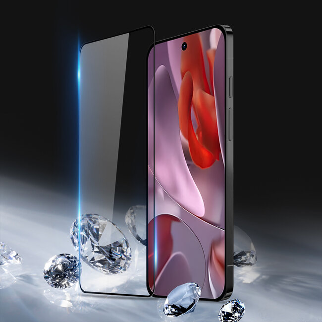 Dux Ducis - Screenprotector geschikt voor Google Pixel 9A - Tempered Glass Screenprotector - Zwart