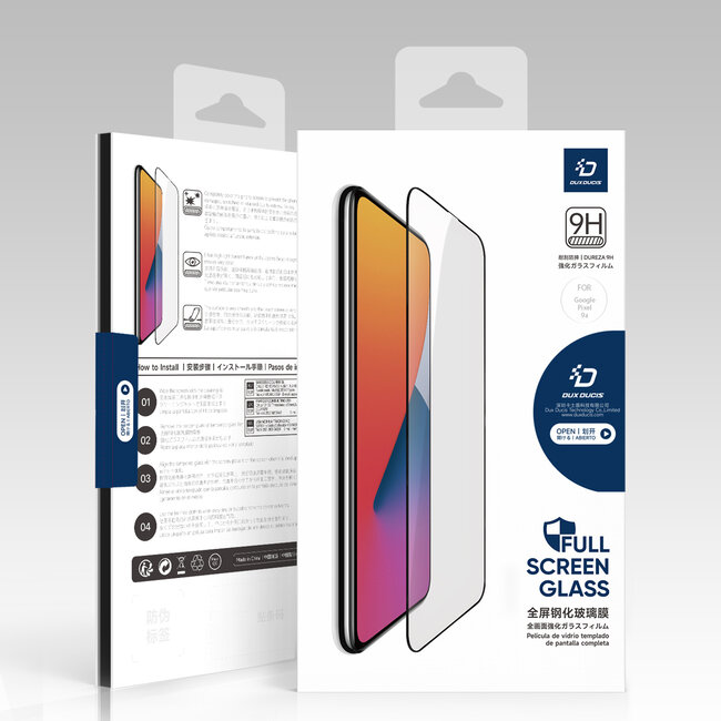 Dux Ducis - Screenprotector geschikt voor Google Pixel 9A - Tempered Glass Screenprotector - Zwart