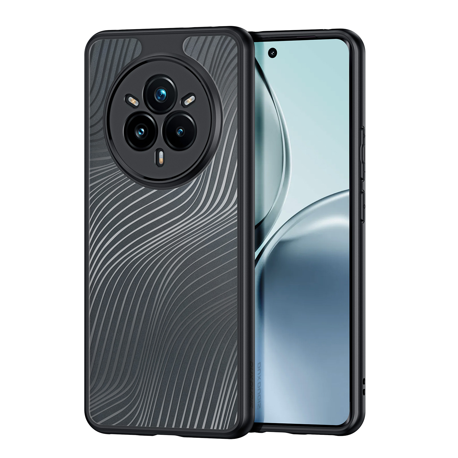 Dux Ducis - Telefoon hoesje geschikt voor de Realme 14 Pro - Back Cover - Aimo Series - Zwart afbeelding