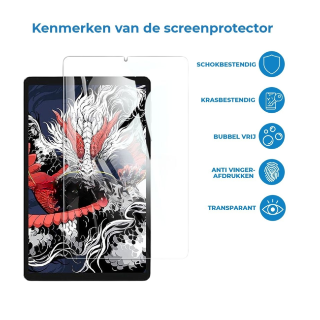 Case2go - Tablet Screenprotector geschikt voor Lenovo Legion Y700 (2025) - 8.8 Inch - Tempered Glass - Case Friendly - Transparant