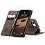 Caseme - Telefoonhoesje geschikt voor Apple iPhone 16E - Wallet Book Case - Met Magnetische Sluiting - Donker Bruin