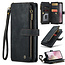 CaseMe - Hoesje geschikt voor Apple iPhone 16E - Vintage Wallet Book Case Ritssluiting - Met Magneetsluiting - Zwart