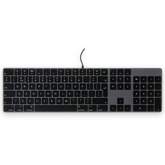 LMP LMP - Toetsenbord Geschikt voor Apple iMac met dubbele USB-C aansluiting - Aluminium - Numeriek keyboard - Bedraad - 106 keys - QWERTY (NL) indeling (ISO) - Zwart