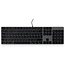 LMP Bedraad Aluminium Toetsenbord voor Apple iMac - QWERTY (NL) ISO - Numeriek Keyboard - 106 Toetsen - Dubbele USB-C Aansluiting - Zwart