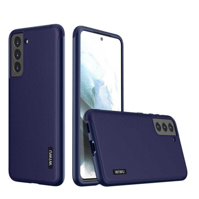 WIWU - Hoesje geschikt voor Samsung Galaxy S21 -Anti-Drop Light And Thin Feel - Blauw