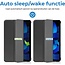 Case2go - Tablet hoes geschikt voor Apple iPad 11 (2025) A16 / Apple iPad 10.9 (2022) - Tri-fold hoes met Auto/Wake functie en Magnetische sluiting - Zwart