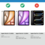 Case2go - Tablet hoes geschikt voor Apple iPad Air 13 (2024) / Apple iPad Air 13 (2025) - Tri-fold hoes - Auto/Wake functie - Galaxy