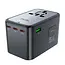 Acefast - Reislader - Adapter universeel - Reis adapter 75W EU, UK, US, AUS - Universele wereldstekker - 3 x USB-C en 2 x USB-A - Zwart
