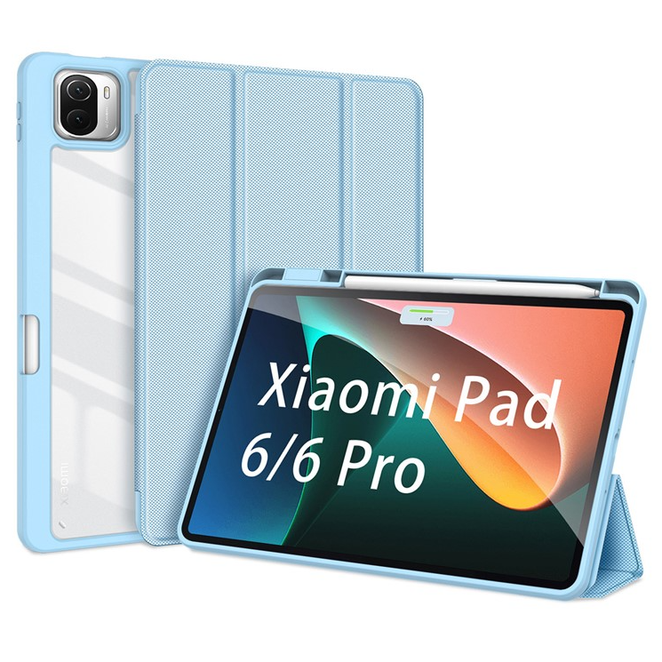 Dux Ducis - Tablet hoes geschikt voor Xiaomi Pad 6 / Pad 6 Pro - Toby Series - Tri-Fold Book Case - Blauw afbeelding