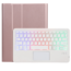 Case2go Case2go - Bluetooth Toetsenbord hoes geschikt voor Apple iPad 10.9 (2022) / Apple iPad 11 (2025) - QWERTY Toetsenbord met verlichting - Touchpad - Roze