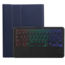 Case2go Case2go - Bluetooth Toetsenbord hoes geschikt voor Apple iPad 10.9 (2022) / Apple iPad 11 (2025) - QWERTY Toetsenbord met verlichting - Touchpad - Donker Blauw