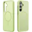 Dux Ducis - Telefoon hoesje geschikt voor de Samsung Galaxy S25 Plus - Back Cover - Met Magnetische Ring - Yind Serie - Licht Groen