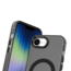 Case2go - Telefoonhoesje geschikt voor Apple iPhone 16E - Transparante backcover - Geschikt voor Magsafe - TPU - Anti-Drop - Zwart