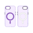 Case2go - Telefoonhoesje geschikt voor Apple iPhone 16E - Transparante backcover - Geschikt voor Magsafe - TPU - Anti-Drop - Paars