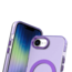 Case2go - Telefoonhoesje geschikt voor Apple iPhone 16E - Transparante backcover - Geschikt voor Magsafe - TPU - Anti-Drop - Paars