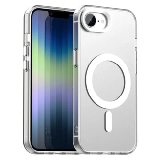 Case2go Case2go - Telefoonhoesje geschikt voor Apple iPhone 16E - Transparante backcover - Geschikt voor Magsafe - TPU - Anti-Drop - Transparant
