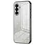 Case2go - Telefoonhoesje geschikt voor Samsung Galaxy A36 - Glitter Hoesje - Back Cover - TPU - Zwart