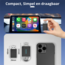 Case2go - USB Adapter - Apple Carplay adapter - Android auto - Voor ingebouwde Carplay - Apple carplay dongle - Android auto dongle - apple carplay draadloos - Zwart