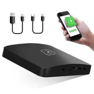 Case2go Case2go - Apple Carplay adapter - Android auto - Voor ingebouwde Carplay - Apple carplay dongle - Android auto dongle - apple carplay draadloos - Zwart