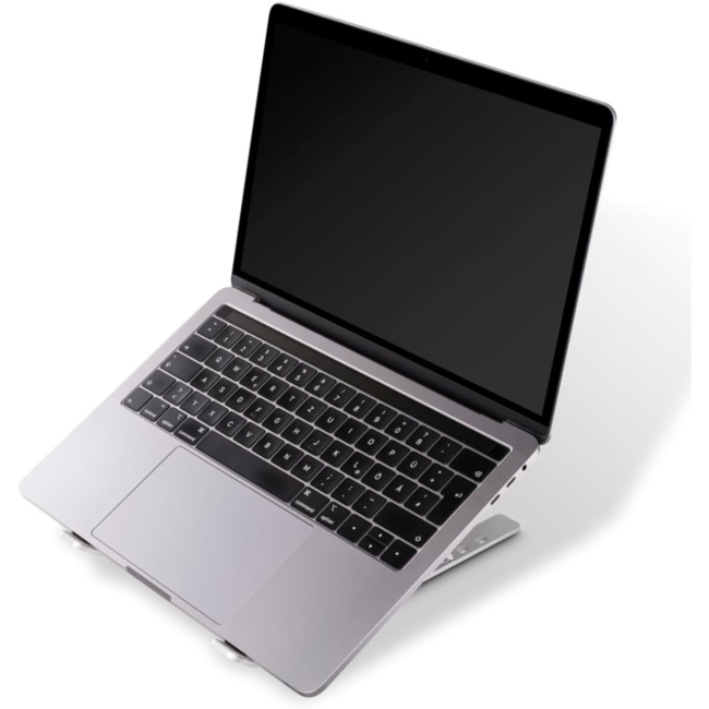 Case2go - Laptop Standaard - Opvouwbare Laptop Standaard Verstelbaar - Laptop standaard opvouwbaar - Laptopstandaard - Laptop steun - Ergonomisch - 11 tot 17 inch - Zilver