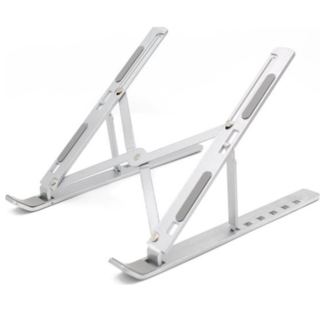 Case2go Case2go - Laptop Standaard - Opvouwbare Laptop Standaard Verstelbaar - Laptop standaard opvouwbaar - Laptopstandaard - Laptop steun - Ergonomisch - 11 tot 17 inch - Zilver