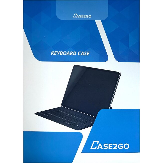 Case2go - Bluetooth Toetsenbord hoes geschikt voor Apple iPad Air (2024) / Apple iPad Air (2025) - 11 Inch - QWERTY - Auto Wake/Sleep functie - Met Pencil Houder - Paars