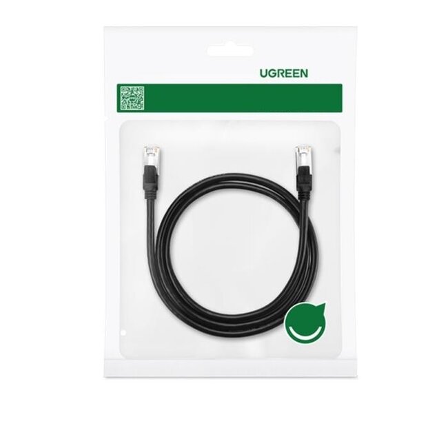 Ugreen - Internetkabel - Ethernet kabel - Cat6 - Tot 1000 Mbps - 0,5 Meter - Ronde kabel -  Zwart