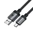 Acefast - USB-A naar USB-C - Universele kabel - Snellader geschikt voor USB-C apparaten - 480Mb/s - 1.2 Meter - Zwart