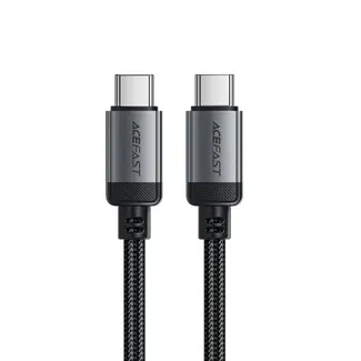 Acefast Acefast - USB-C naar USB-C - Universele kabel - Snellader geschikt voor USB-C apparaten - 1.2 Meter - 480Mb/s - Zwart