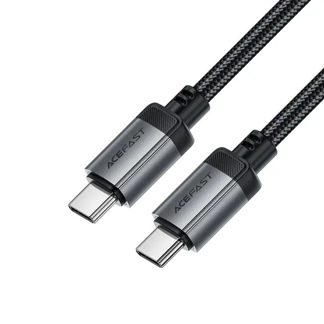 Acefast - USB-C naar USB-C - Universele kabel - Snellader geschikt voor USB-C apparaten - 1.2 Meter - 480Mb/s - Zwart