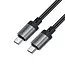 Acefast - USB-C naar USB-C - Universele kabel - Snellader geschikt voor USB-C apparaten - 1.2 Meter - 480Mb/s - Zwart