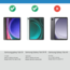 Case2go - Bluetooth Toetsenbord geschikt voor Samsung Galaxy Tab S9/S9 FE (2023) -  QWERTY Toetsenbord met verlichting - Stylus pen houder en Touchpad - Zwart