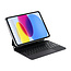 Case2go - Bluetooth Toetsenbord Hoes geschikt voor Apple iPad 11 (2025) A16 / Apple iPad 10.9 (2022) - Met Auto/Wake Functie - Touchpad - Bluetooth Magnetisch Keyboard Case - Zwart