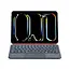 Case2go - Bluetooth Tablettoetsenbord geschikt voor Apple iPad Pro 13 (2024) - Oplaadbaar - USB-C - Touchpad - Magnetisch toetsenbord - Grijs