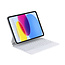 Case2go - Bluetooth Toetsenbord Hoes geschikt voor Apple iPad Air 13 (2024/2025) / Apple iPad Pro 12.9 (2018/2020/2021) - Met Auto/Wake Functie - Touchpad - Bluetooth Magnetisch Keyboard Case - Wit