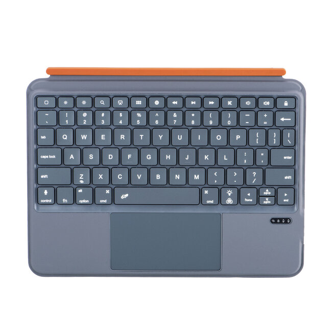 Case2go - Bluetooth Tablettoetsenbord geschikt voor Apple iPad Pro 11 (2025/2024) - 11 Inch - Oplaadbaar - USB-C - Touchpad - Magnetisch toetsenbord - Grijs