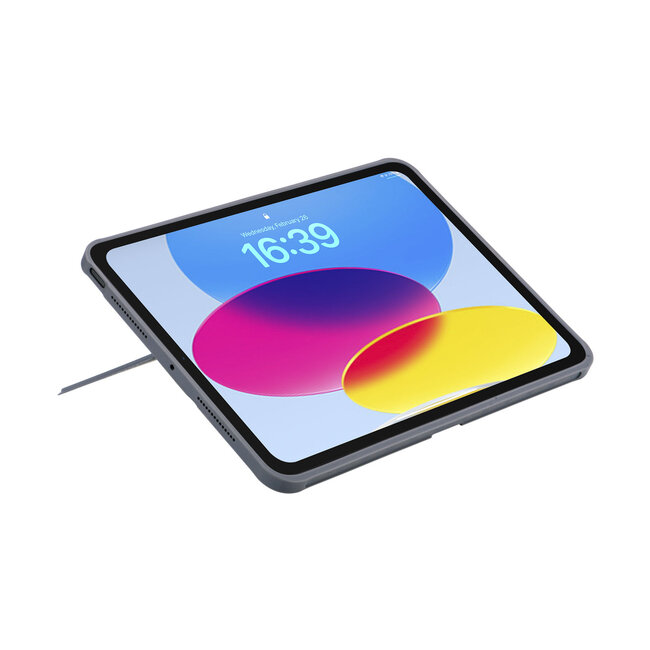 Case2go - Bluetooth Tablettoetsenbord geschikt voor Apple iPad Pro 11 (2025/2024) - 11 Inch - Oplaadbaar - USB-C - Touchpad - Magnetisch toetsenbord - Grijs