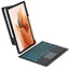 Tablet Toetsenbord Hoes geschikt voor Samsung Galaxy Tab A9 Plus (2023) - Magnetisch Toetsenbord - Met Stylus Pen Houder - Met Toetsenbord Verlichting - Zwart