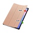 Case2go - Tablet hoes geschikt voor Samsung Galaxy Tab S10 FE Plus - 13.1 Inch - Tri-Fold Book Case - Auto/Wake functie - Rose Goud